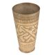 Jai Engraved Brass Tall Punjabi Lassi Glass