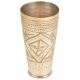 Old Diamond Leaf Design Brass Traditional Lassi Glass
