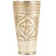 Old Diamond Leaf Design Brass Traditional Lassi Glass