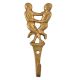 Handmade Brass Two Dancing Girls Wall Hooks
