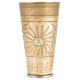 Old Tribal Sun Design Engraved Brass Tumbler Punjabi Lassi Glass