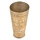 Old Faded Floral And Vines Design Brass North Indian Cup Or Glass
