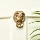 Hand Made Brass Lion Head Door Knocker Ring