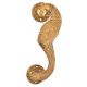 Golden Brass Curved Peacock Handle