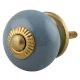 Solid Dark Grey Small Ceramic Cabinet Knob Online