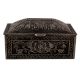 Metal Floral Square Small Storage Box