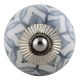 Light Grey Poinsettia Knob