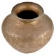 Hindu Ritual Engraved Design With Borders Water Pot