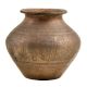Ceremonial Carved  Brass Pot for Hindu Ceremonies