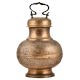 Brass Floral Design Carved Holy Water Pot with Lid