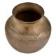 Simple  Hand Made Brass Rustic Tribal Water Storage Pot