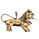 Handmade BrassÂ Foo Dogs  Armored Lion Temple Guardian Statue