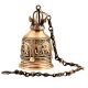 Brass Engraved Elephant Mandir Hanging Bell