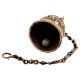 Brass Engraved Elephant Mandir Hanging Bell