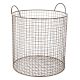 Iron Wire Basket In Grey