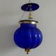 Navy Blue Melon Lamp