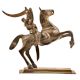 Brass Laxmibai on Horse Decorative Showpiece