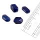 Indigo Glass Beads Spacer Matt Color For Jewelry making (Pack Of 12)