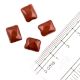 Maroon Glass Jewellery Making Loose Glass Seed Beads (Pack Of 12)