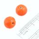 Orange Glass Beads For Making Jewelry And For Decoration (Pack Of 12)