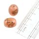 Peach Decorative Glass Barrel Shaped Jewelry Beads (Pack Of 12)
