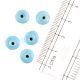Sky Blue Loose Glass Seed Beads Used for Jewellery Making (Pack Of 12)