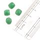 Mint Green Barrel Shaped Spacer Loose Beads For Making Jewelry (Pack Of 12)
