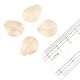 Ivory Tear Drop Jewelry Making Faceted Crystal Glass Loose Beads (Pack Of 12)