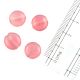 Indian Glass Beads Pink Transparent Twist For Making Jewelry