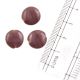 Purple Loose Flat Spacer Glass Beads For Making Jewelry