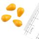 Sunset Yellow Shiny Tear Drop Shape Glass Beads For Jewelry Making
