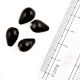 Black Shiny Tear Drop Shape Jewelry Making  Glass Beads