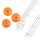 Orange Round Loose Glass Beads For Jewelry Making (12 in Pack)