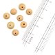 Amber Round Shape Glass Beads For Jewelry Making (12 in Pack)