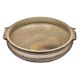 Bronze Hand Carved Urli Or Planter With 2 Decorative Handles