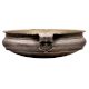 Bronze Hand Carved Urli Or Planter With 2 Decorative Handles