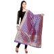 Violet Banarsi Art Silk Dupappa
