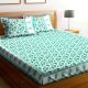 Chic Home Premium Cotton Printed Double Bed Sheet with 2 Pillow Covers: