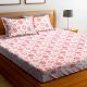 Chic Home Premium Cotton Printed Double Bed Sheet with 2 Pillow Covers: