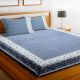 Chic Home Premium Cotton Printed Double Bed Sheet with 2 Pillow Covers: