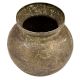 Brass Rustic Tribal Water Storage Pot