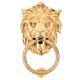 Handmade Brass Lion Head Ring Door Knocker