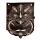 Handcrafted Heavy Demon Faced Brass Door knocker