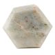 Green Hexagon Quartz Stone Cabinet Knob