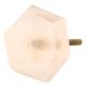 Pink Rose Hexagon Quartz Stone Cabinet Knob