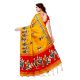Yellow Kathak Women's Khadi Silk Printed Saree With Blouse Piece