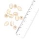 Ivory Hand Made Barrel Frosted Loose Glass Beads Crystal Silver Lined For Jewelry Making (12 in Pack)