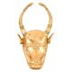 Hand made Indian Brass Cow Head Nandi Mask