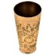 Hand Etched Traditional Brass Lassi Punjabi Glass