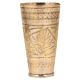 Engraved Border Design Brass Hand engraved North Indian Glass